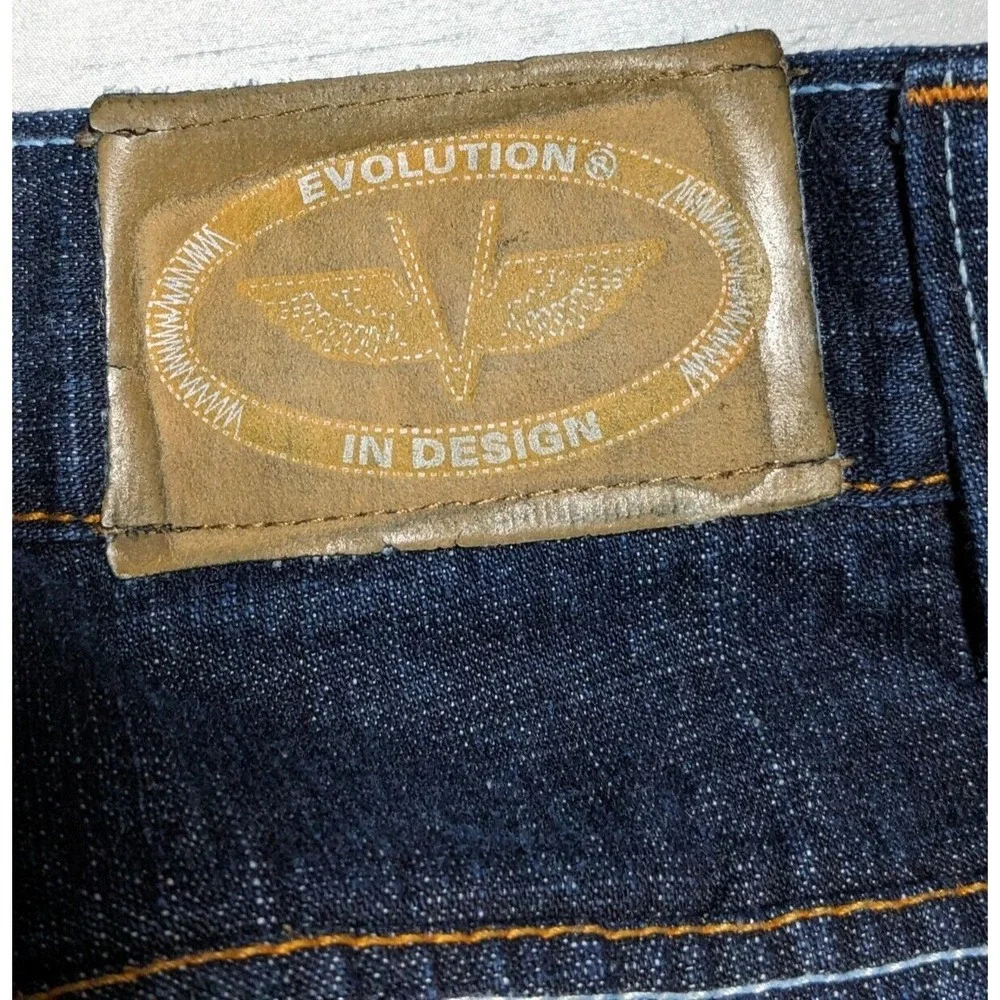 EVOLUTION IN‎ DESIGN Men 48X33 ONE NATION FOREVER STRONG Denim Jeans